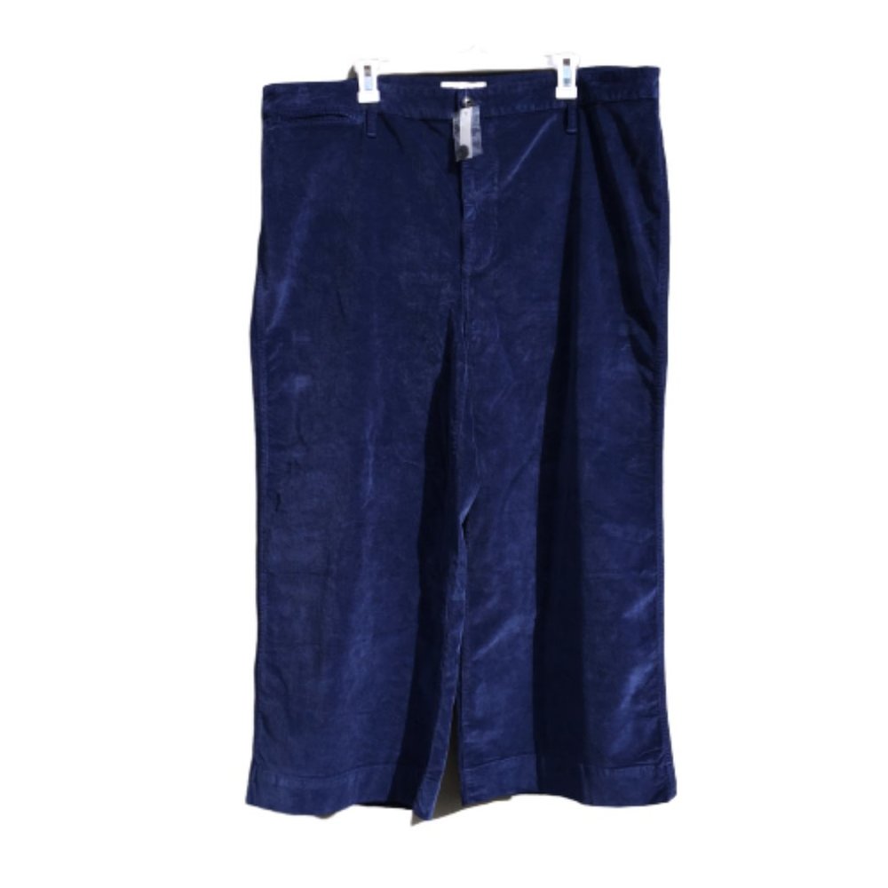 Madewell Emmett Wide Leg Crop Pants In Velveteen